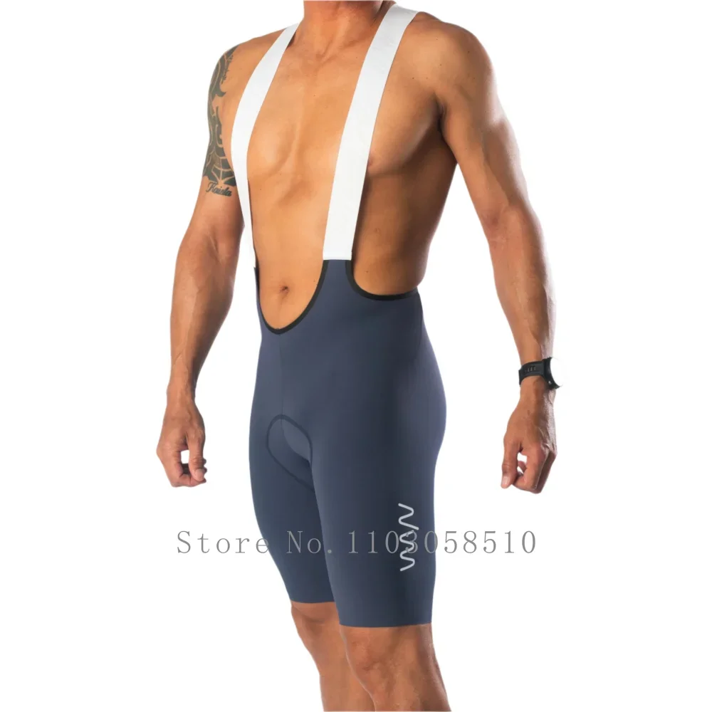Cycling Gear Jersey - Męskie spodenki rowerowe na szelkach, długie